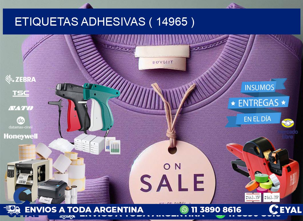 ETIQUETAS ADHESIVAS ( 14965 )