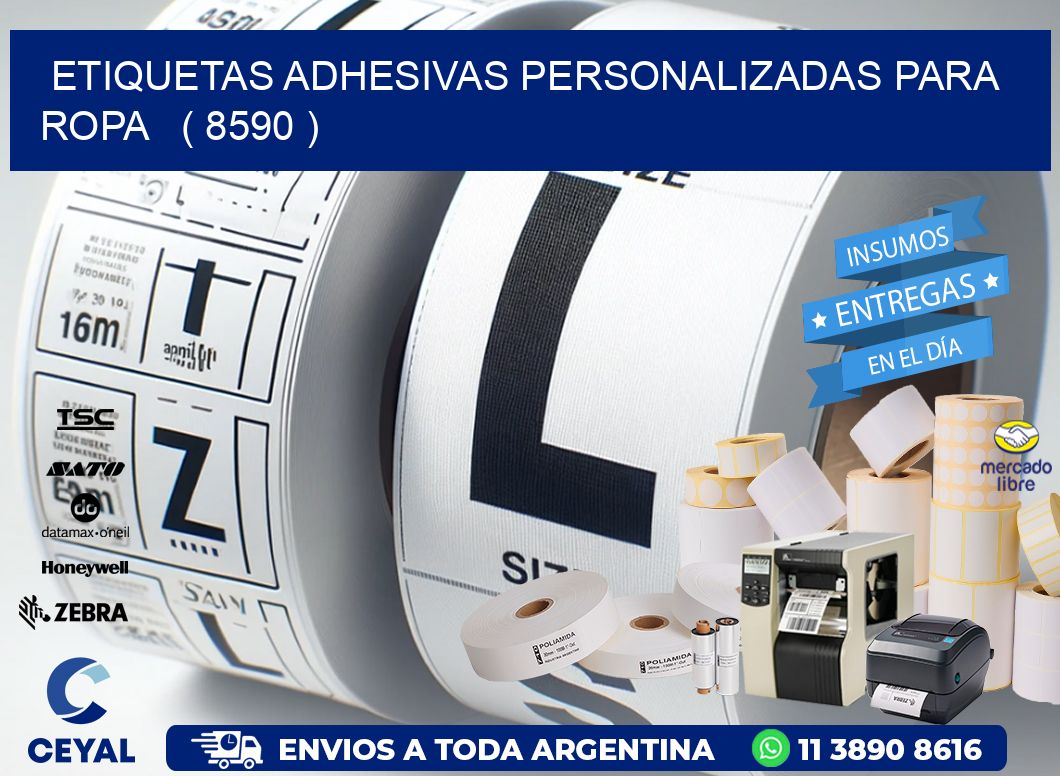 ETIQUETAS ADHESIVAS PERSONALIZADAS PARA ROPA ( 8590 )