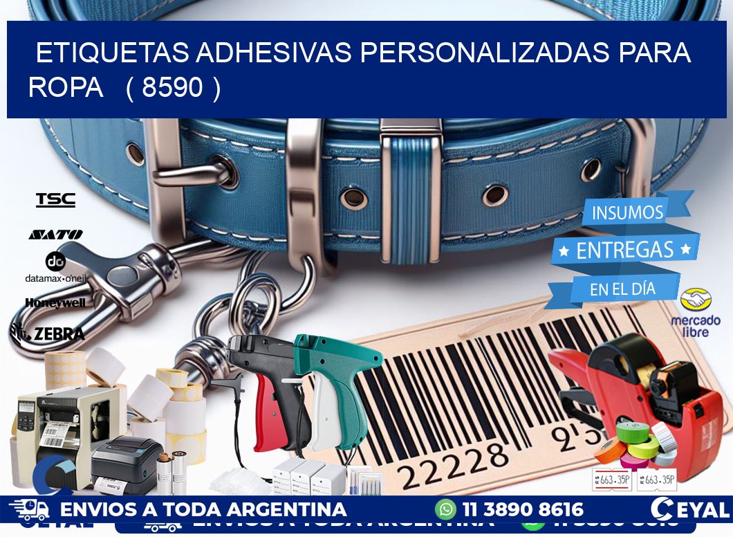 ETIQUETAS ADHESIVAS PERSONALIZADAS PARA ROPA ( 8590 )