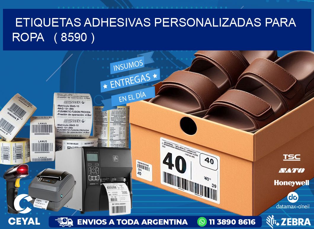 ETIQUETAS ADHESIVAS PERSONALIZADAS PARA ROPA ( 8590 )