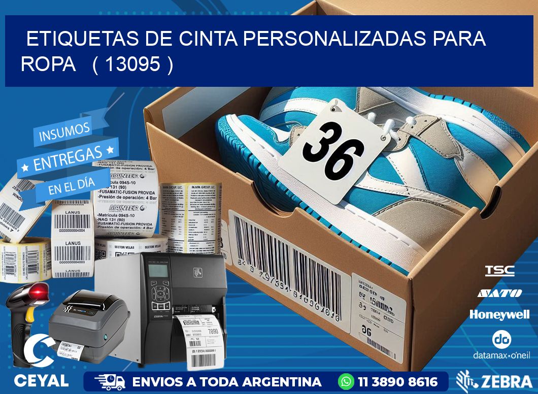 ETIQUETAS DE CINTA PERSONALIZADAS PARA ROPA ( 13095 )