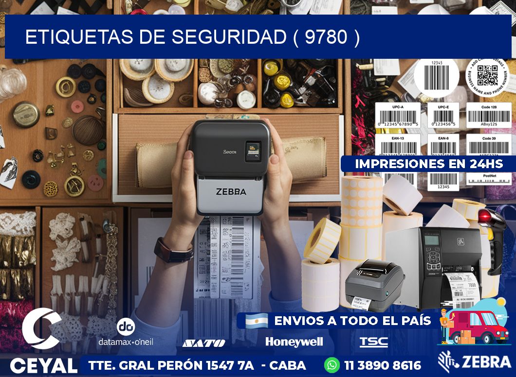 ETIQUETAS DE SEGURIDAD ( 9780 )