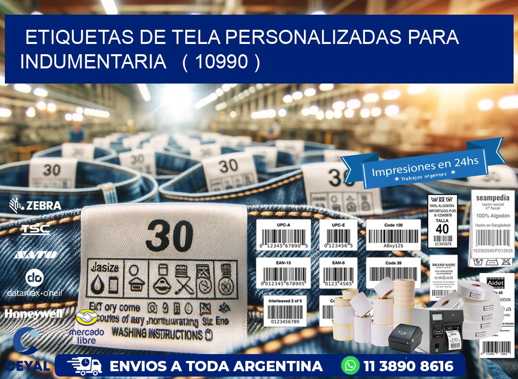 ETIQUETAS DE TELA PERSONALIZADAS PARA INDUMENTARIA   ( 10990 )