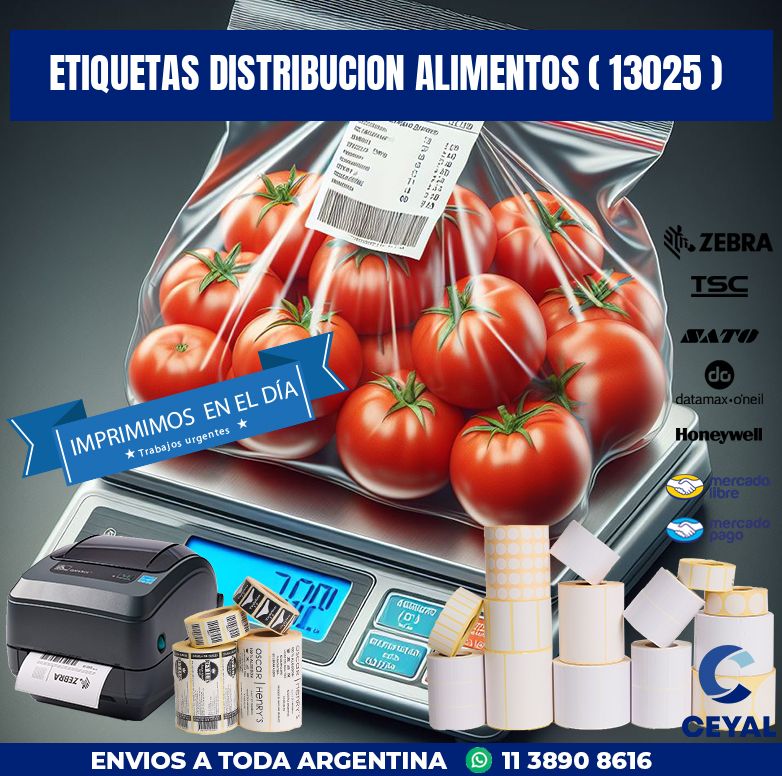 ETIQUETAS DISTRIBUCION ALIMENTOS ( 13025 )