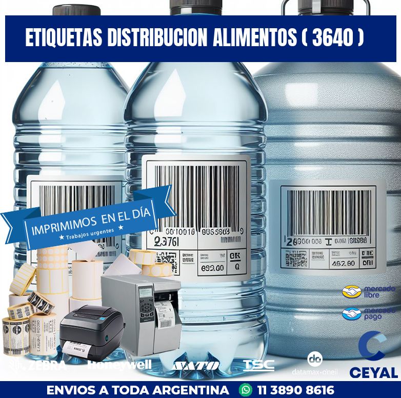 ETIQUETAS DISTRIBUCION ALIMENTOS ( 3640 )