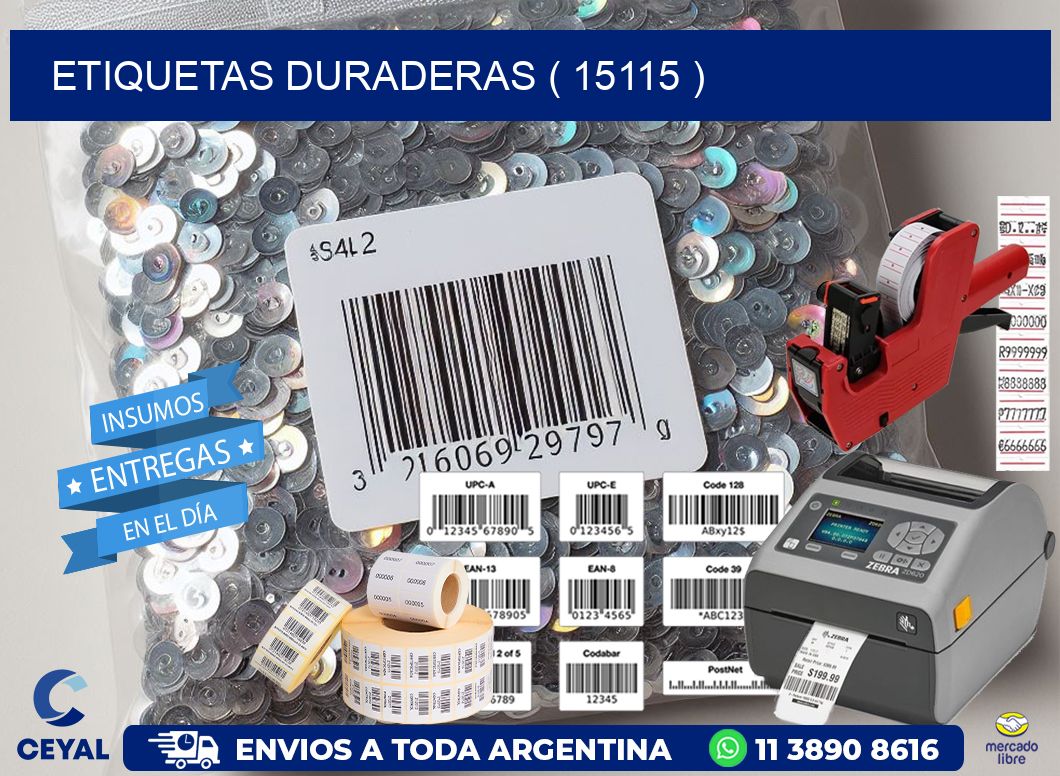 ETIQUETAS DURADERAS ( 15115 )