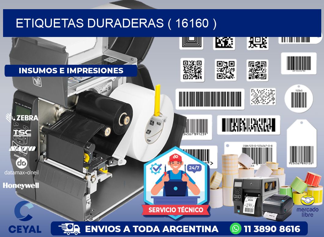 ETIQUETAS DURADERAS ( 16160 )