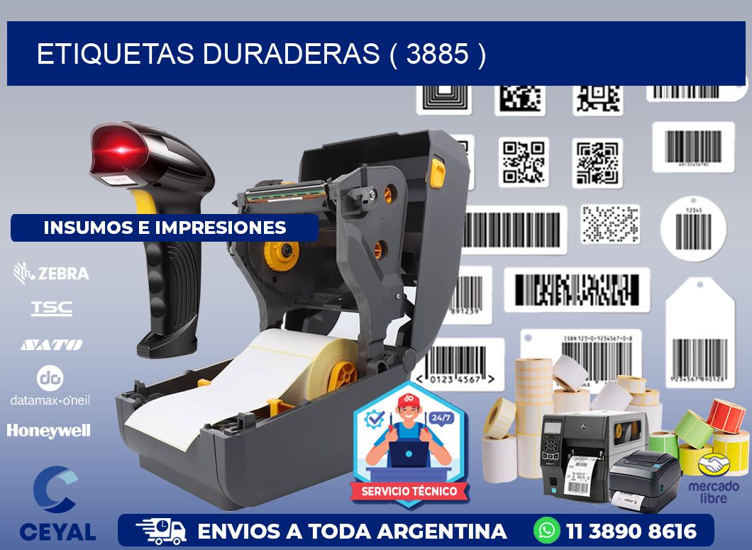 ETIQUETAS DURADERAS ( 3885 )