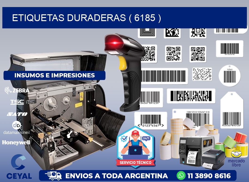 ETIQUETAS DURADERAS ( 6185 )