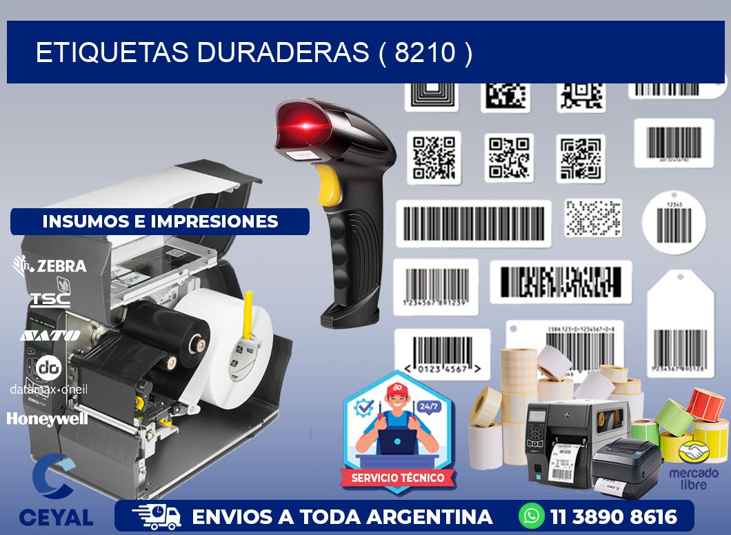 ETIQUETAS DURADERAS ( 8210 )