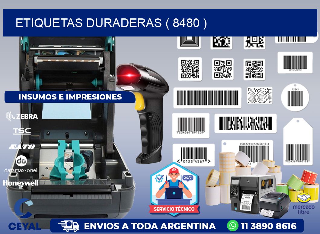 ETIQUETAS DURADERAS ( 8480 )