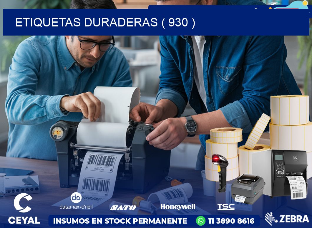 ETIQUETAS DURADERAS ( 930 )