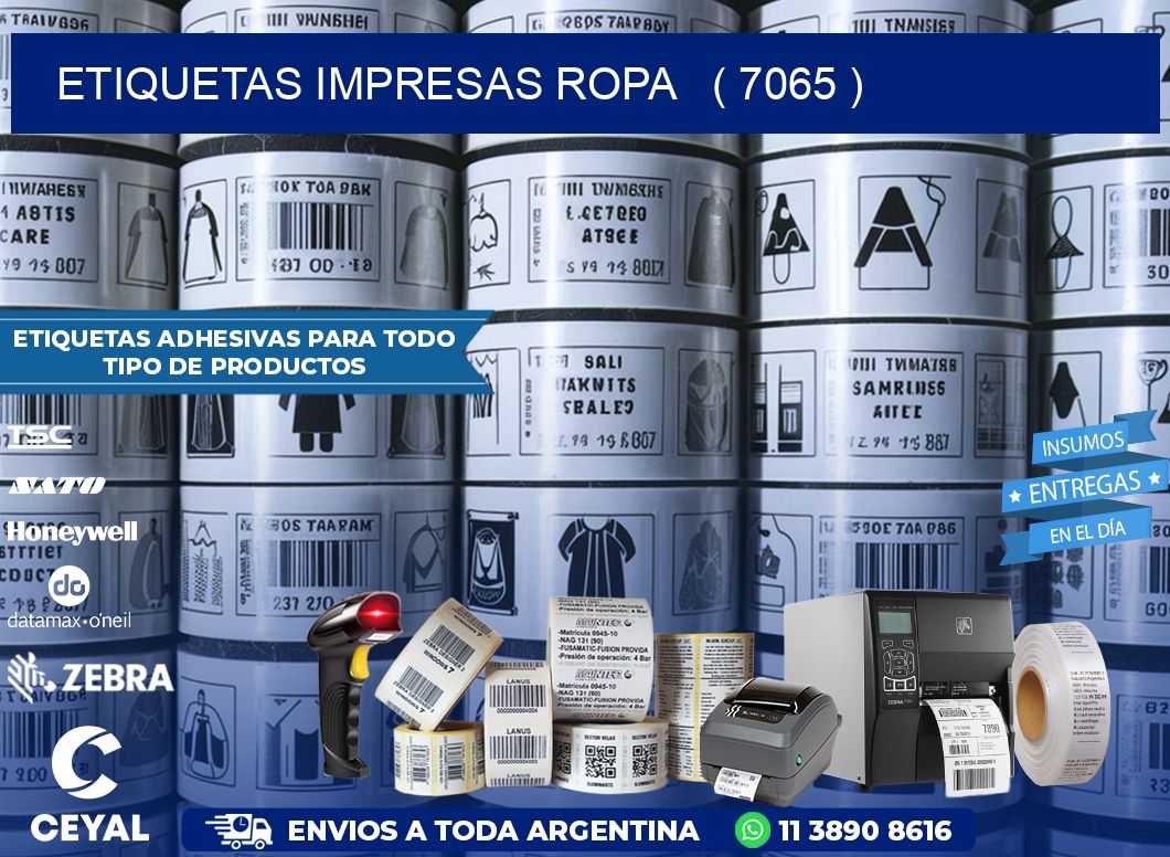 ETIQUETAS IMPRESAS ROPA   ( 7065 )