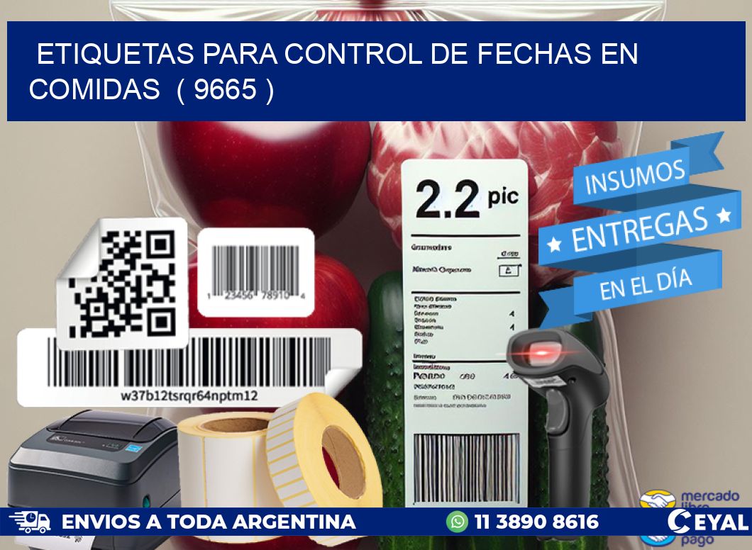 ETIQUETAS PARA CONTROL DE FECHAS EN COMIDAS  ( 9665 )