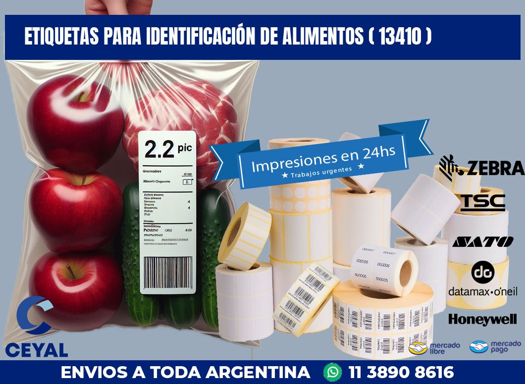 ETIQUETAS PARA IDENTIFICACIÓN DE ALIMENTOS ( 13410 )