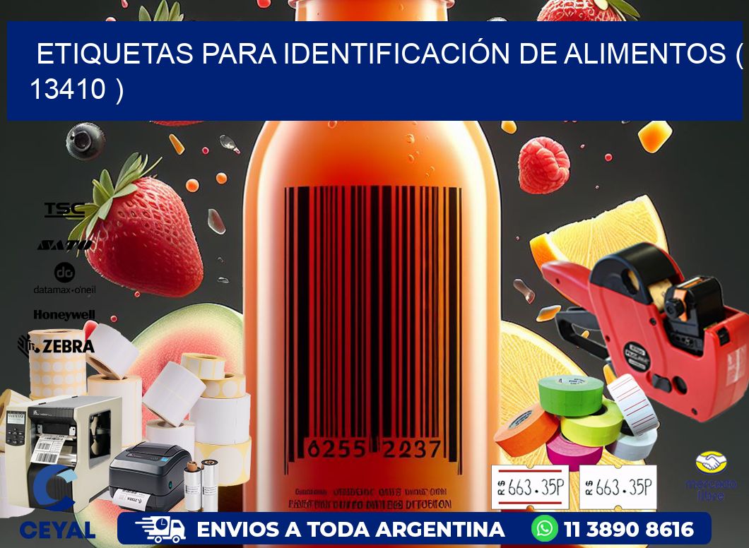 ETIQUETAS PARA IDENTIFICACIÓN DE ALIMENTOS ( 13410 )