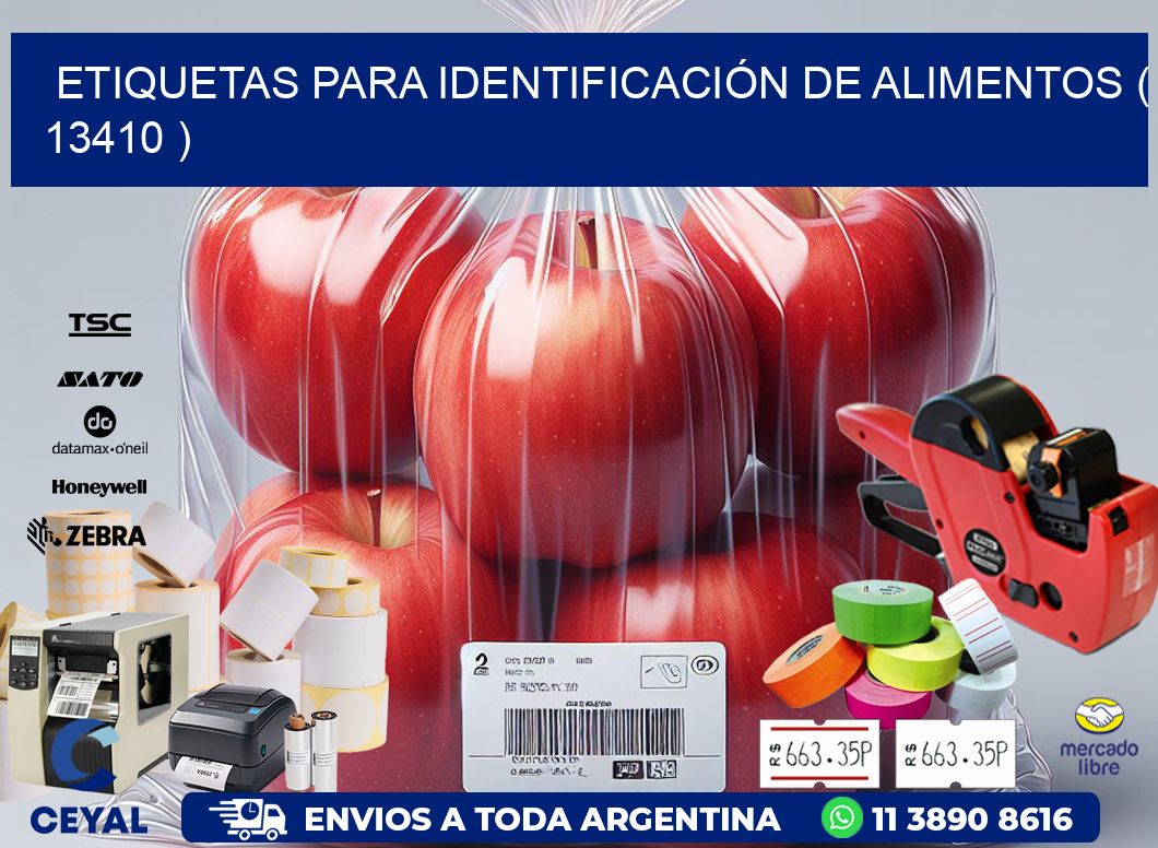 ETIQUETAS PARA IDENTIFICACIÓN DE ALIMENTOS ( 13410 )