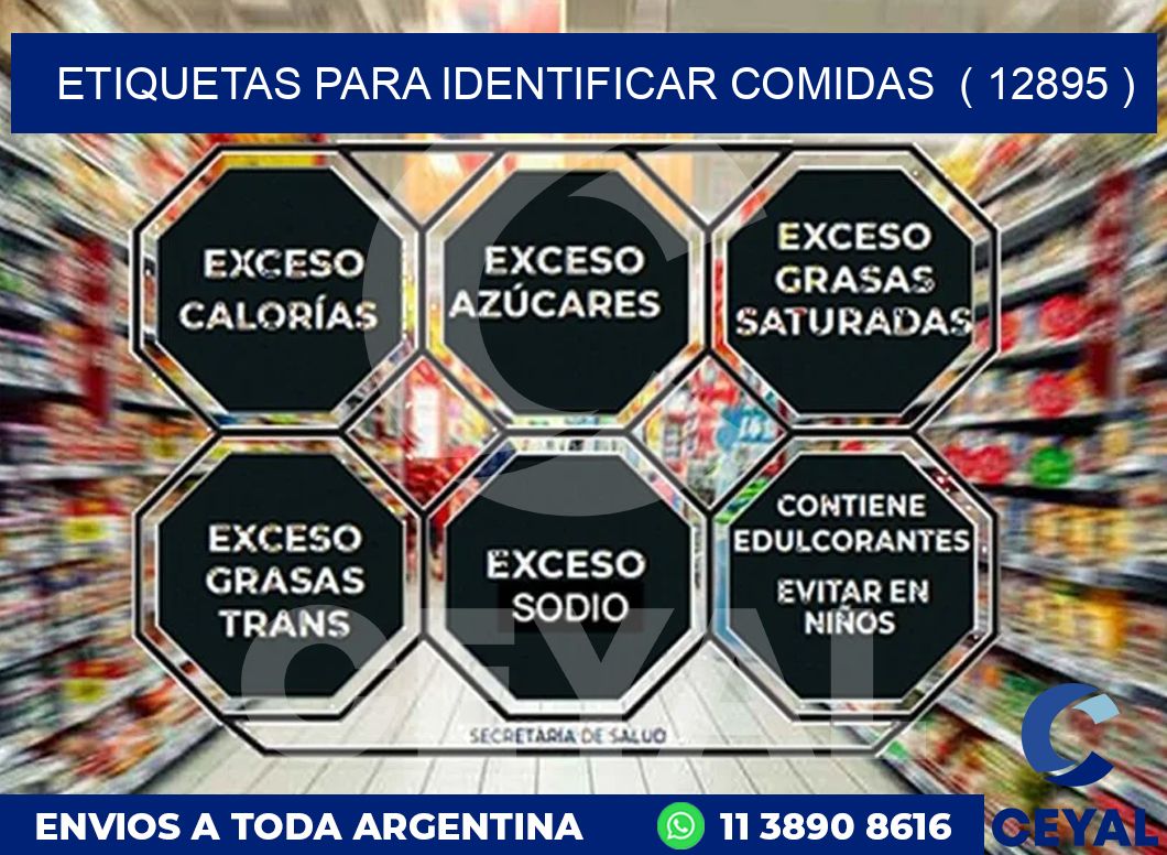 ETIQUETAS PARA IDENTIFICAR COMIDAS  ( 12895 )