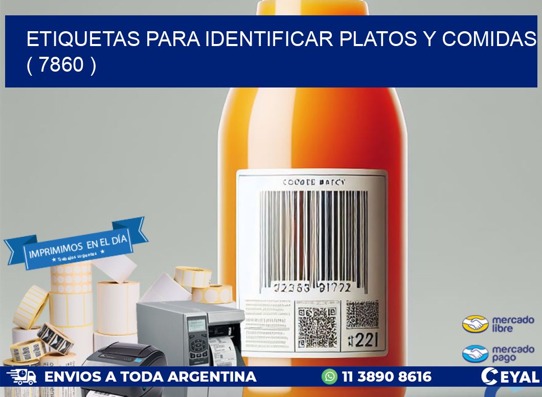 ETIQUETAS PARA IDENTIFICAR PLATOS Y COMIDAS ( 7860 )