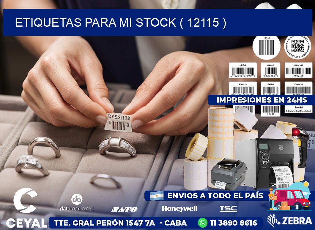 ETIQUETAS PARA MI STOCK ( 12115 )