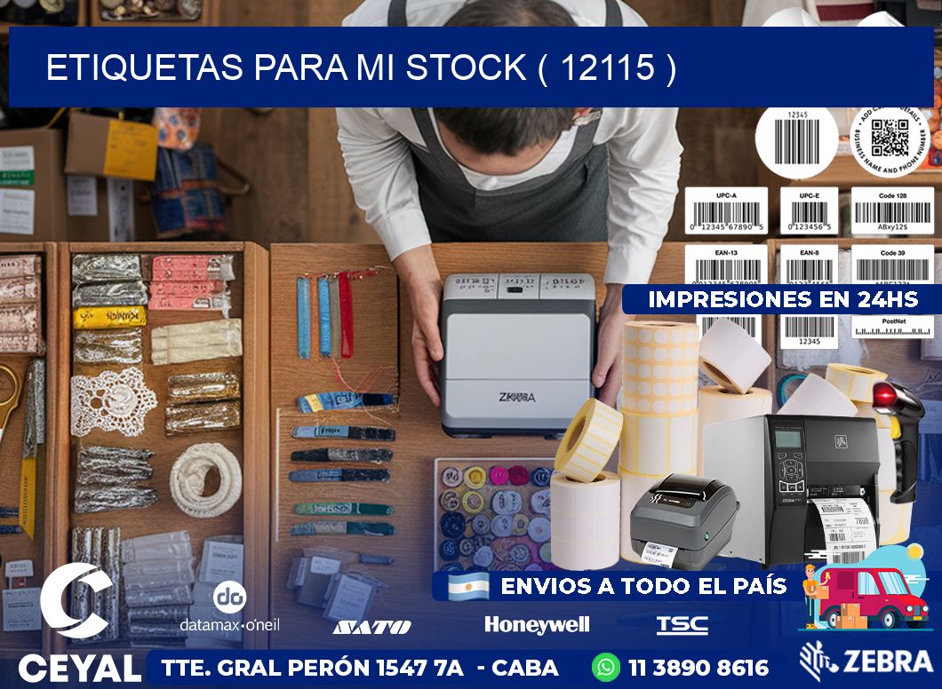 ETIQUETAS PARA MI STOCK ( 12115 )