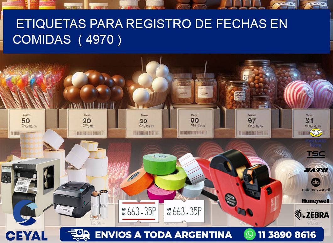 ETIQUETAS PARA REGISTRO DE FECHAS EN COMIDAS  ( 4970 )