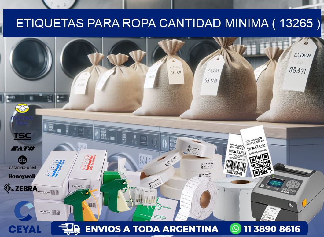 ETIQUETAS PARA ROPA CANTIDAD MINIMA ( 13265 )