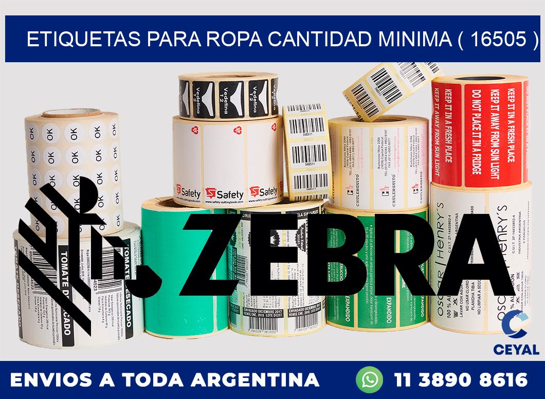 ETIQUETAS PARA ROPA CANTIDAD MINIMA ( 16505 )