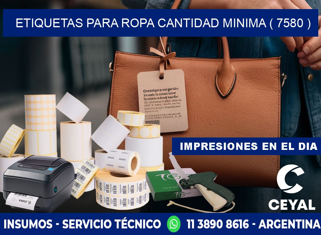 ETIQUETAS PARA ROPA CANTIDAD MINIMA ( 7580 )