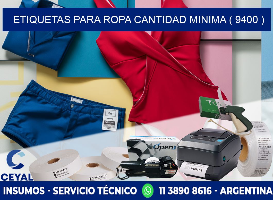 ETIQUETAS PARA ROPA CANTIDAD MINIMA ( 9400 )