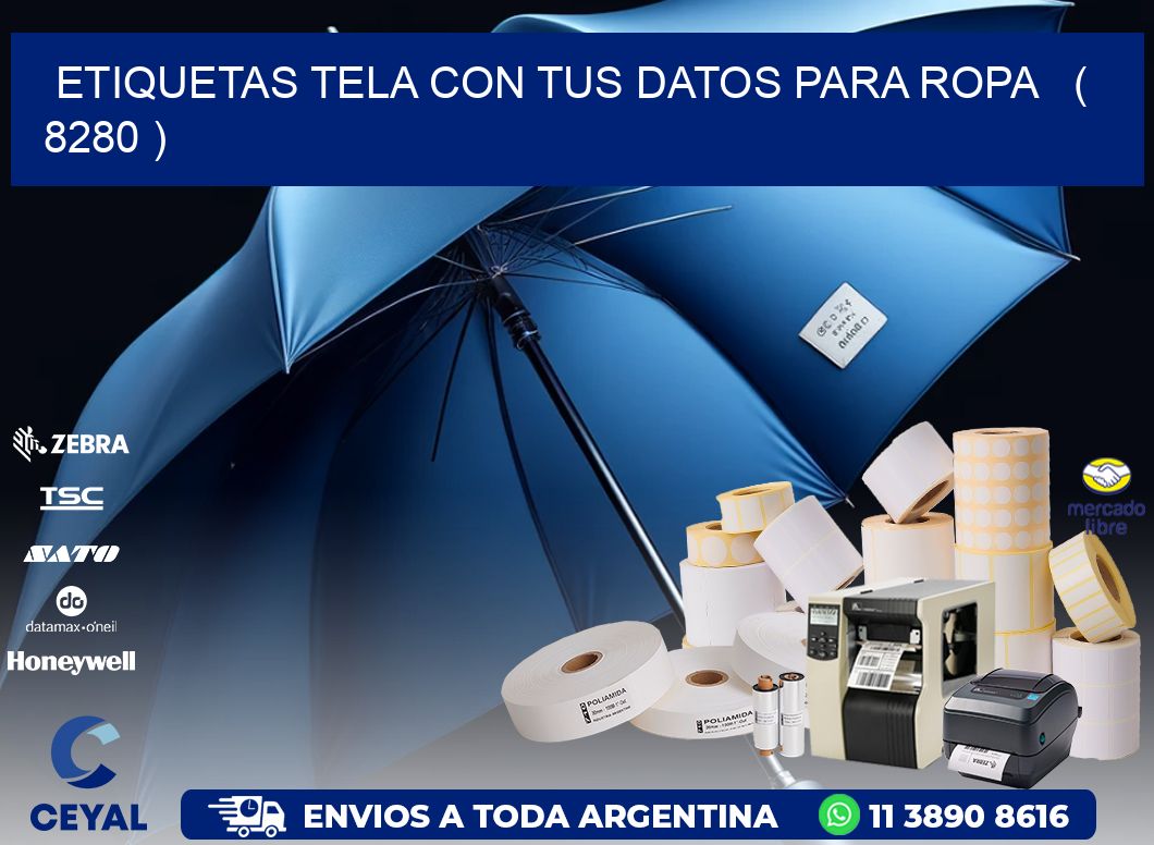 ETIQUETAS TELA CON TUS DATOS PARA ROPA ( 8280 )