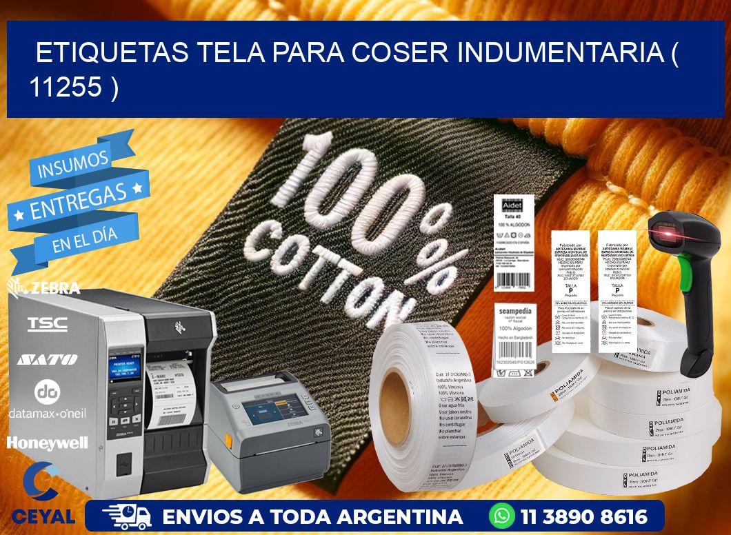 ETIQUETAS TELA PARA COSER INDUMENTARIA ( 11255 )