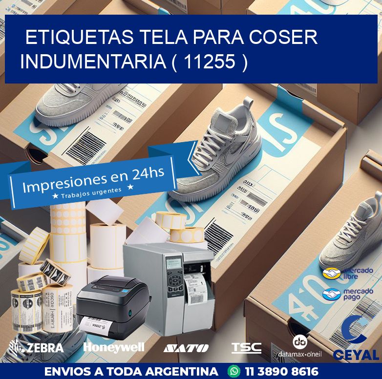 ETIQUETAS TELA PARA COSER INDUMENTARIA ( 11255 )