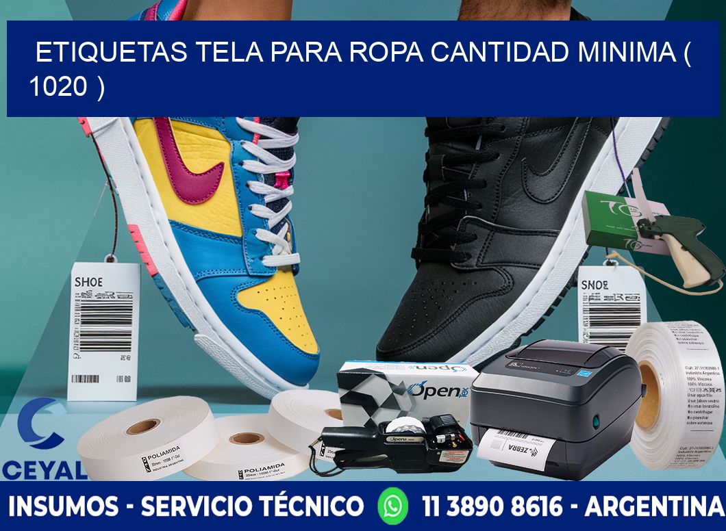 ETIQUETAS TELA PARA ROPA CANTIDAD MINIMA ( 1020 )