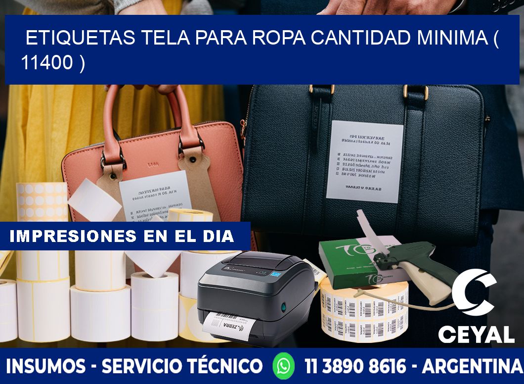 ETIQUETAS TELA PARA ROPA CANTIDAD MINIMA ( 11400 )