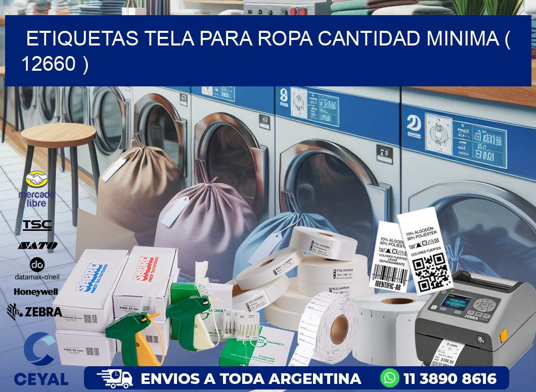 ETIQUETAS TELA PARA ROPA CANTIDAD MINIMA ( 12660 )