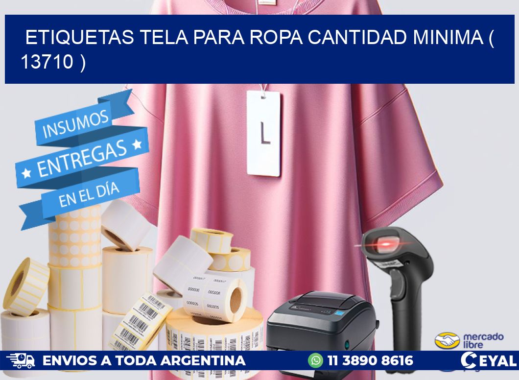ETIQUETAS TELA PARA ROPA CANTIDAD MINIMA ( 13710 )