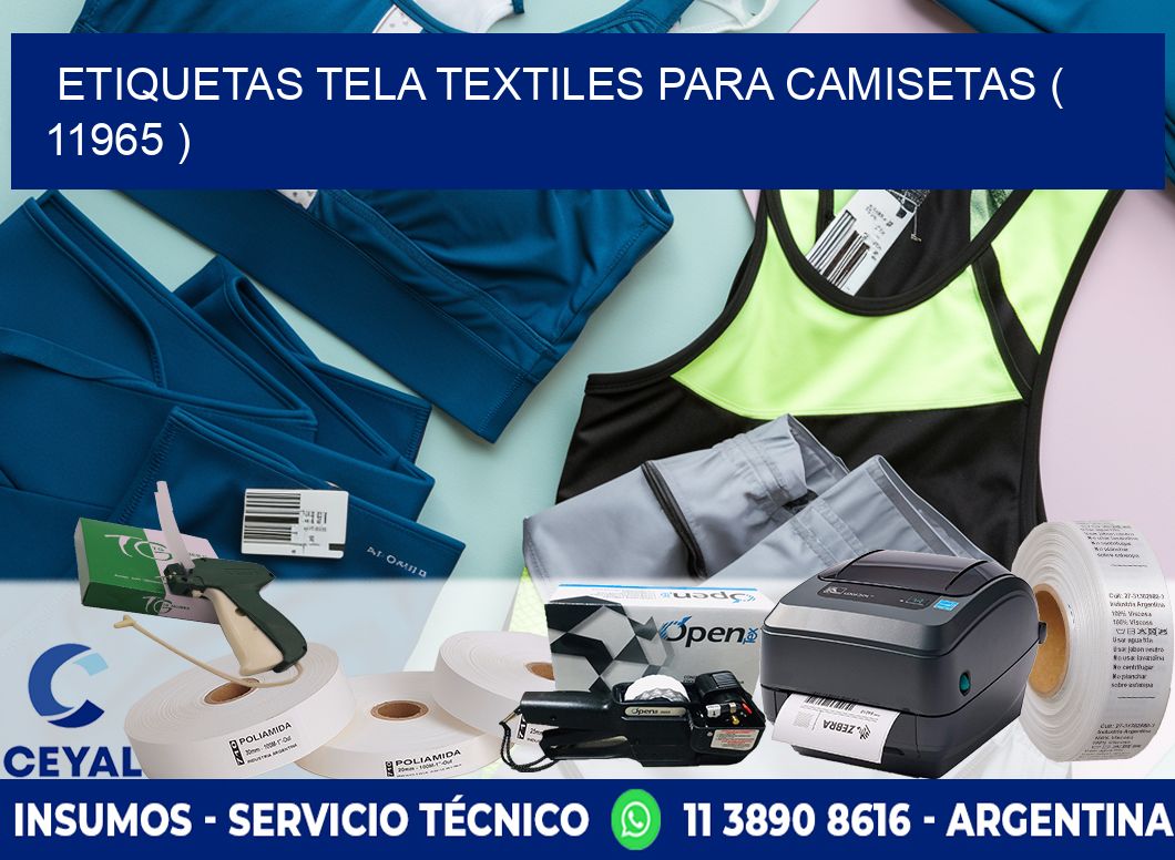 ETIQUETAS TELA TEXTILES PARA CAMISETAS ( 11965 )