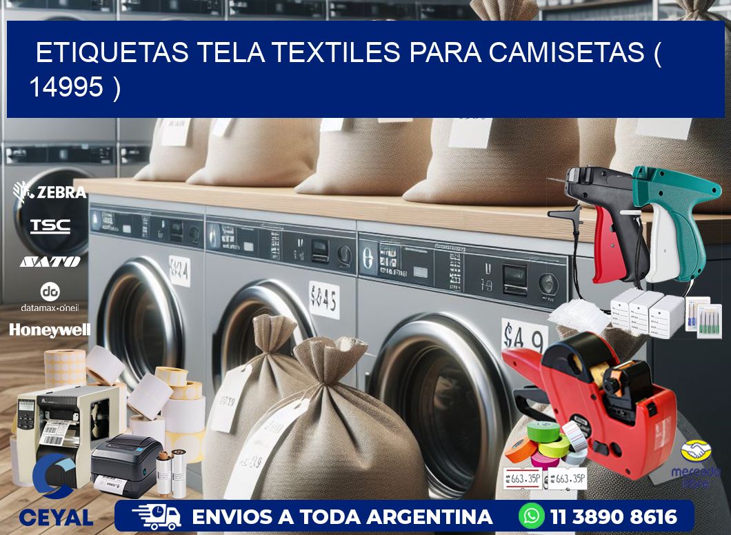 ETIQUETAS TELA TEXTILES PARA CAMISETAS ( 14995 )