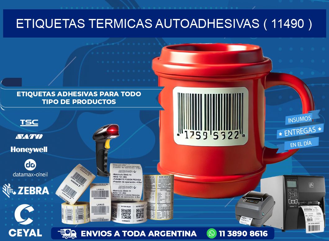 ETIQUETAS TERMICAS AUTOADHESIVAS ( 11490 )