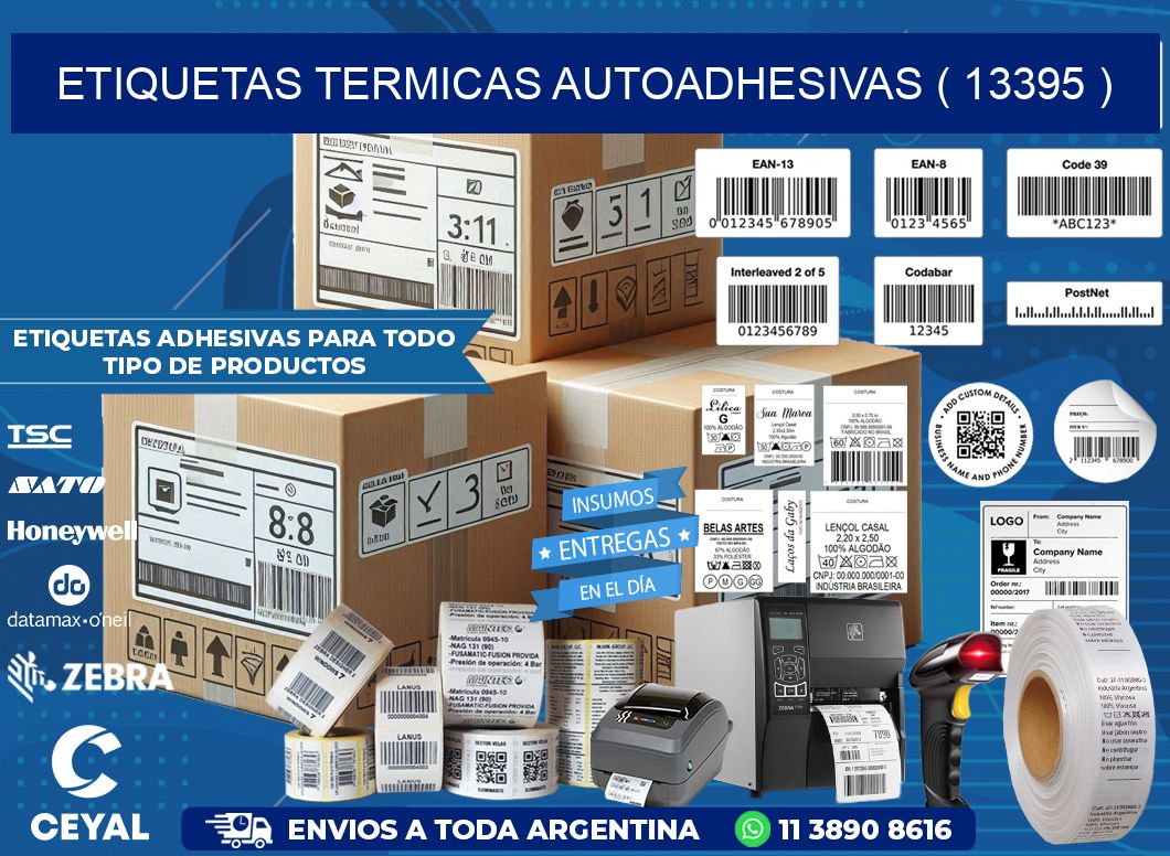 ETIQUETAS TERMICAS AUTOADHESIVAS ( 13395 )
