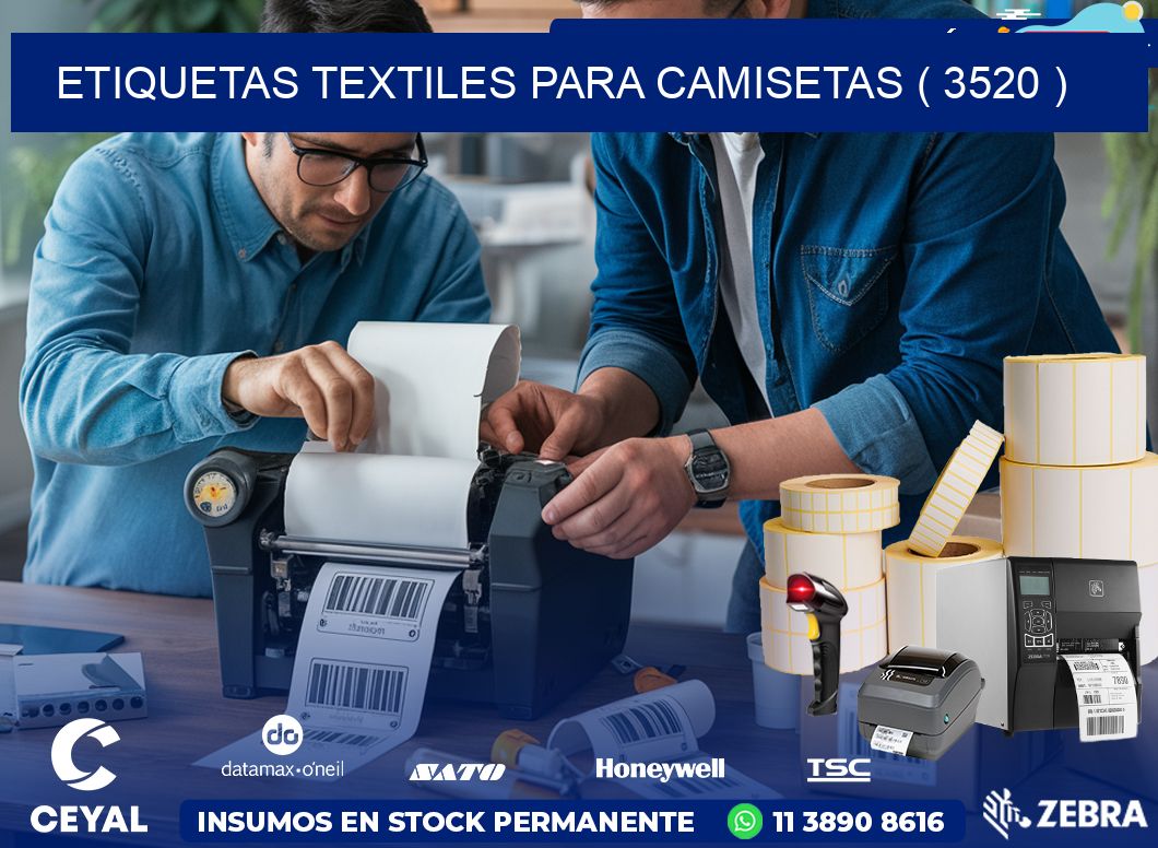 ETIQUETAS TEXTILES PARA CAMISETAS ( 3520 )