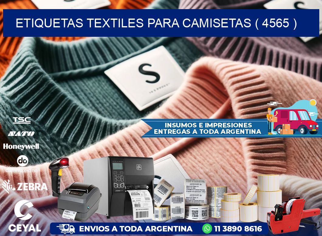 ETIQUETAS TEXTILES PARA CAMISETAS ( 4565 )