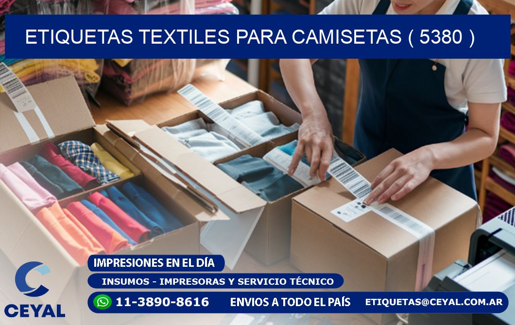 ETIQUETAS TEXTILES PARA CAMISETAS ( 5380 )