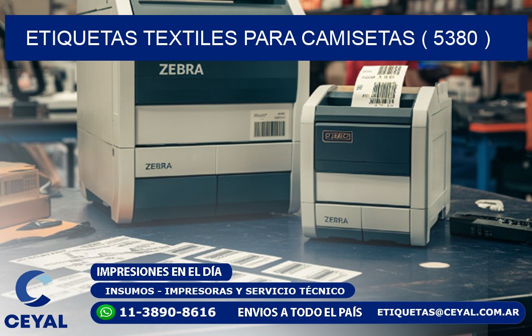 ETIQUETAS TEXTILES PARA CAMISETAS ( 5380 )