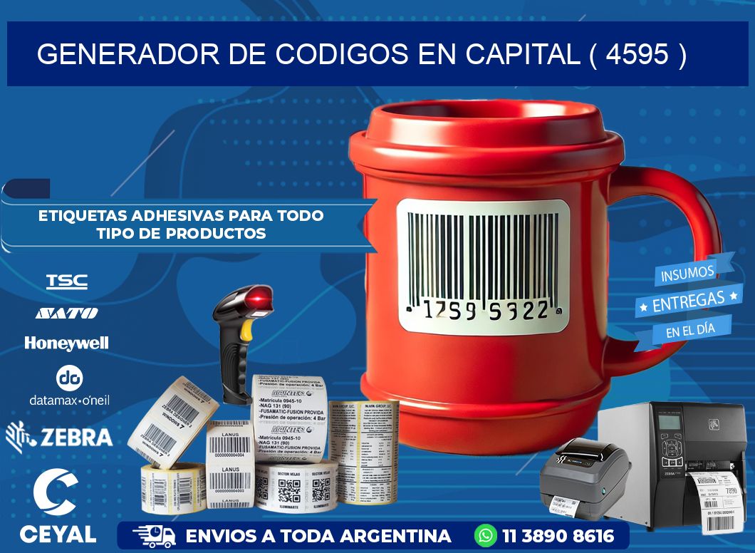 GENERADOR DE CODIGOS EN CAPITAL ( 4595 )
