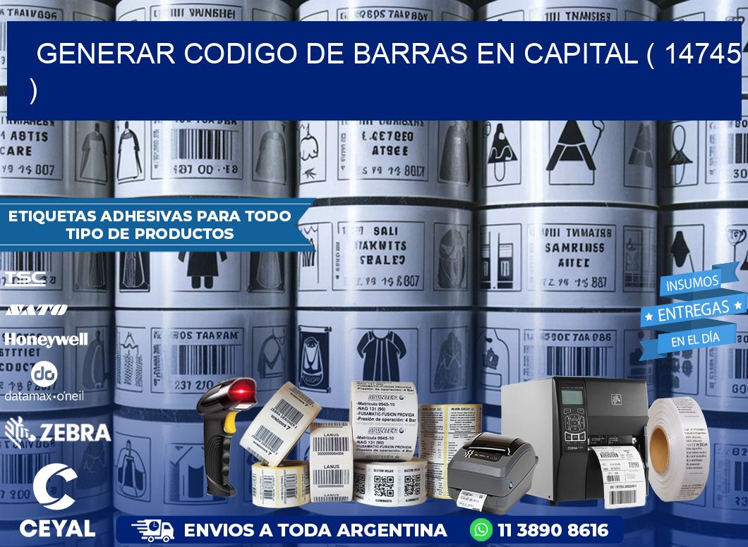 GENERAR CODIGO DE BARRAS EN CAPITAL ( 14745 )