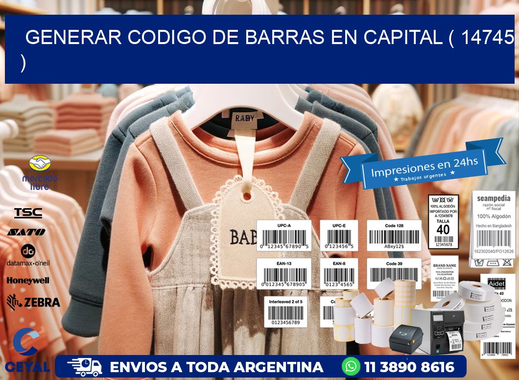 GENERAR CODIGO DE BARRAS EN CAPITAL ( 14745 )