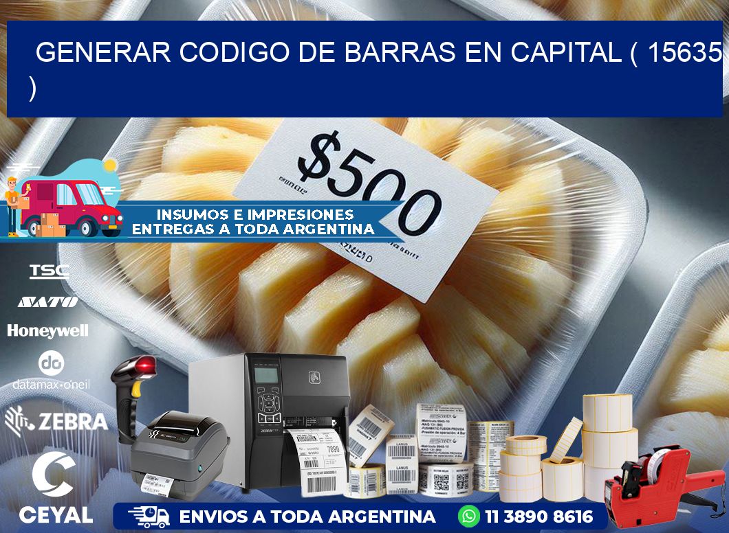 GENERAR CODIGO DE BARRAS EN CAPITAL ( 15635 )
