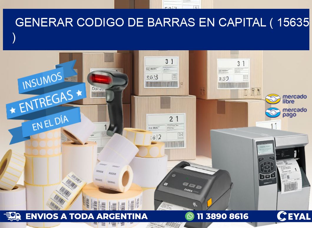GENERAR CODIGO DE BARRAS EN CAPITAL ( 15635 )